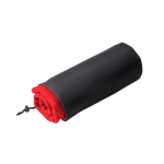 Manta polar personalizada en RPET con diseño básico 180 g/m2 color rojo en funda