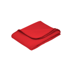 Manta polar personalizada en RPET con diseño básico 180 g/m2 color rojo