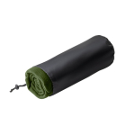 Manta polar personalizada en RPET con diseño básico 180 g/m2 color verde oscuro en funda
