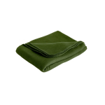 Manta polar personalizada en RPET con diseño básico 180 g/m2 color verde oscuro