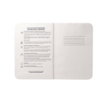 Bloc con tapas semirrígidas de té A5 hojas a rayas Semirigid Tea color natural tercera vista