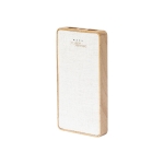 Batería externa personalizable con carcasa eco 8.000 mAh Organic Hemp color natural tercera vista