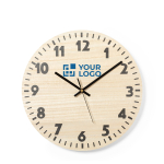 Reloj de pared de madera para regalo publicitario Woody vista principal