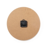 Reloj de pared de madera blanco con logo serigrafiado White segunda vista