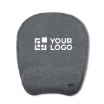 Alfombrilla de ratón reciclada con reposamuñecas antideslizante vista principal