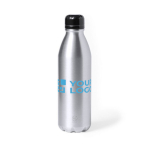 Bidón de aluminio reciclado plateado grande 750ml City Recycled vista principal