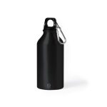 Botella de aluminio reciclado pequeña 400ml Cruiser Recycled color negro primera vista