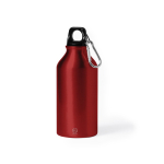 Botella de aluminio reciclado pequeña 400ml Cruiser Recycled color rojo primera vista