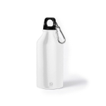 Botella de aluminio reciclado pequeña 400ml Cruiser Recycled color blanco primera vista