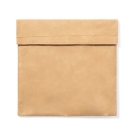 Portasnacks térmico de papel reciclado con cierre de velcro Snacks color natural primera vista