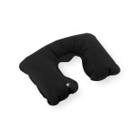 Almohadilla inflable para el cuello de material reciclado AirPlane RPET color negro primera vista