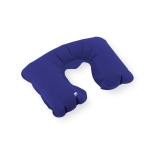 Almohadilla inflable para el cuello de material reciclado AirPlane RPET color azul marino primera vista