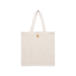 Bolsa de algodón resistente con cierre de botón 310 g/m2 Button color natural primera vista