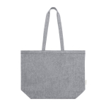 Bolsa de algodón reciclado con asas largas 140 g/m2 Shop Recycled color gris oscuro primera vista