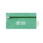 Estuche de algodón reciclado con cremallera frontal Recycled Cotton vista principal