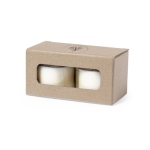 Velas aromáticas de flor Fresia con aceite en tarro de cristal Freesia color transparente cuarta vista