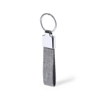 Llavero de poliéster RPET alargado y accesorio cromado Mix RPET quinta vista