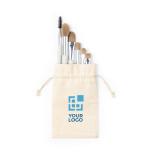 Set de 6 brochas de maquillaje pequeñas con funda de algodón Mini vista principal