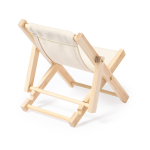 Soporte plegable de teléfono en forma de tumbona DeckChair color beige tercera vista