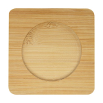 Set de tazas de doble pared con posavasos de 350ml Cappuccino color transparente tercera vista