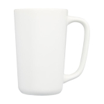 Taza de cerámica grande con acabado mate de 480ml Americano color blanco vista lateral