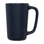 Taza de cerámica grande con acabado mate de 480ml Americano color azul marino vista lateral