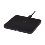 Base de carga inalámbrica de diseño ultrafino y cuadrada Hybrid color negro segunda vista