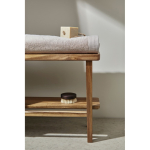 Toalla publicitaria en algodón y tencel de 70x140cm FreshFiber Medium color beige vista de ambiente