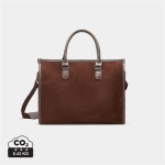 Maletín acolchado para portátil de calidad 15 Sophisticase color marrón