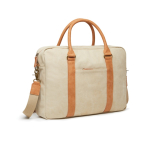 Maletín para portátil acolchado reciclado elegante 16'' color beige segunda vista