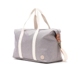 Bolsa de viaje reciclada con detalles en piel sintética Jasper color gris segunda vista
