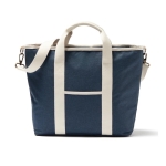 Bolsa nevera tipo tote reciclada con detalles elegantes Nevera Jasper color azul
