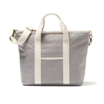 Bolsa nevera tipo tote reciclada con detalles elegantes Nevera Jasper color gris