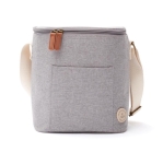 Bolsa refrigerante pequeña con correa de estilo moderno Jasper color gris