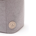 Bolsa refrigerante pequeña con correa de estilo moderno Jasper color gris cuarta vista