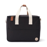 Espaciosa cesta nevera reciclada elegante con correa Jasper color negro