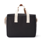 Espaciosa cesta nevera reciclada elegante con correa Jasper color negro segunda vista