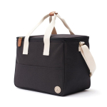 Espaciosa cesta nevera reciclada elegante con correa Jasper color negro tercera vista