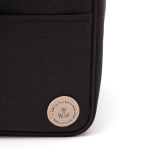 Espaciosa cesta nevera reciclada elegante con correa Jasper color negro cuarta vista