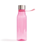 Botella de tritán deportiva con lazo para colgarla 600ml Sporty Strap color rosa