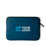 Funda para portátil en PU repelente al agua 14 Contempo color azul vista de impresión