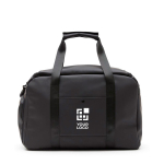 Bolsa de pádel de cuero sintético resistente al agua Contempo color negro vista de impresión