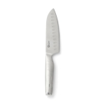 Cuchillo de acero estilo japonés promocional Hattasan Santoku color plateado