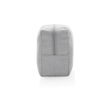 Neceser con logo fabricado en lona reciclada de 285 g/m2 EcoTrace Raw color gris quinta vista