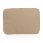 Funda para portátil personalizada poliéster reciclado 15,6'' color marrón claro segunda vista