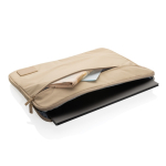 Funda para portátil personalizada poliéster reciclado 15,6'' color marrón claro tercera vista