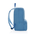 Mochila de lona reciclada en color 285 g/m2 Mochila EcoTrace color azul claro tercera vista