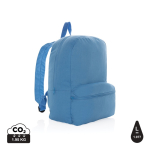 Mochila de lona reciclada en color 285 g/m2 Mochila EcoTrace color azul claro