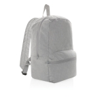 Mochila personalizada de lona reciclada sin teñir 285 g/m2 Ecotrace Raw color gris