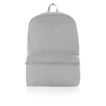 Mochila personalizada de lona reciclada sin teñir 285 g/m2 Ecotrace Raw color gris segunda vista